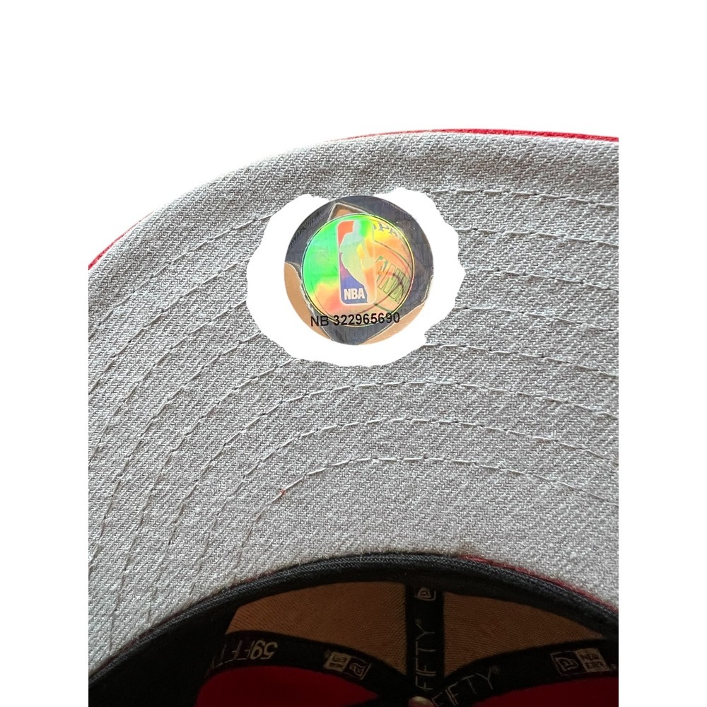 New Era 59FIFTY New Orleans Pelicans Fitted Hat Red NBA - Size 7 1/2 - New - Picture 5 of 5